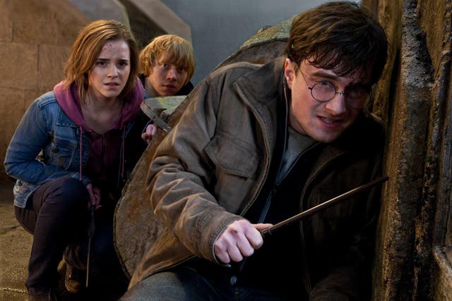 Emma Watson, Rupert Grint and Daniel Radcliffe in 'Harry Potter and the Deathly Hallows Part 2'
