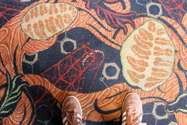 The carpet at The Queen's Hotel in Maltby 