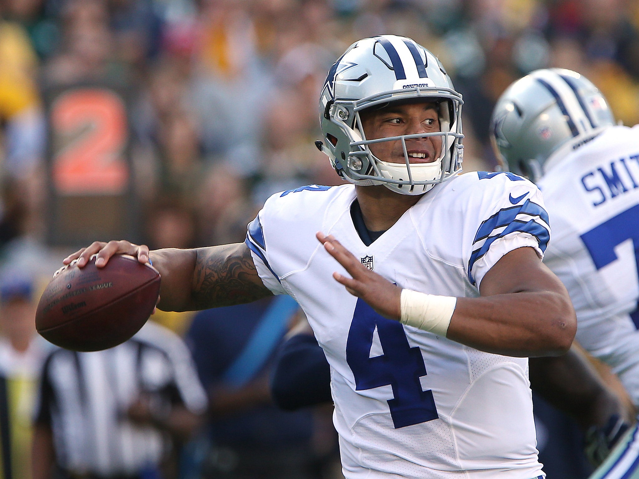 Dak Prescott helped the Dallas Cowboys to another victory this week