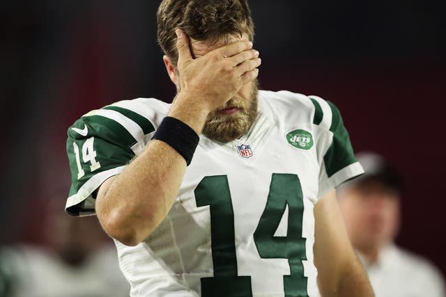 Ryan Fitpatrick was benched during the New York Jets' defeat by Arizona Cardinals