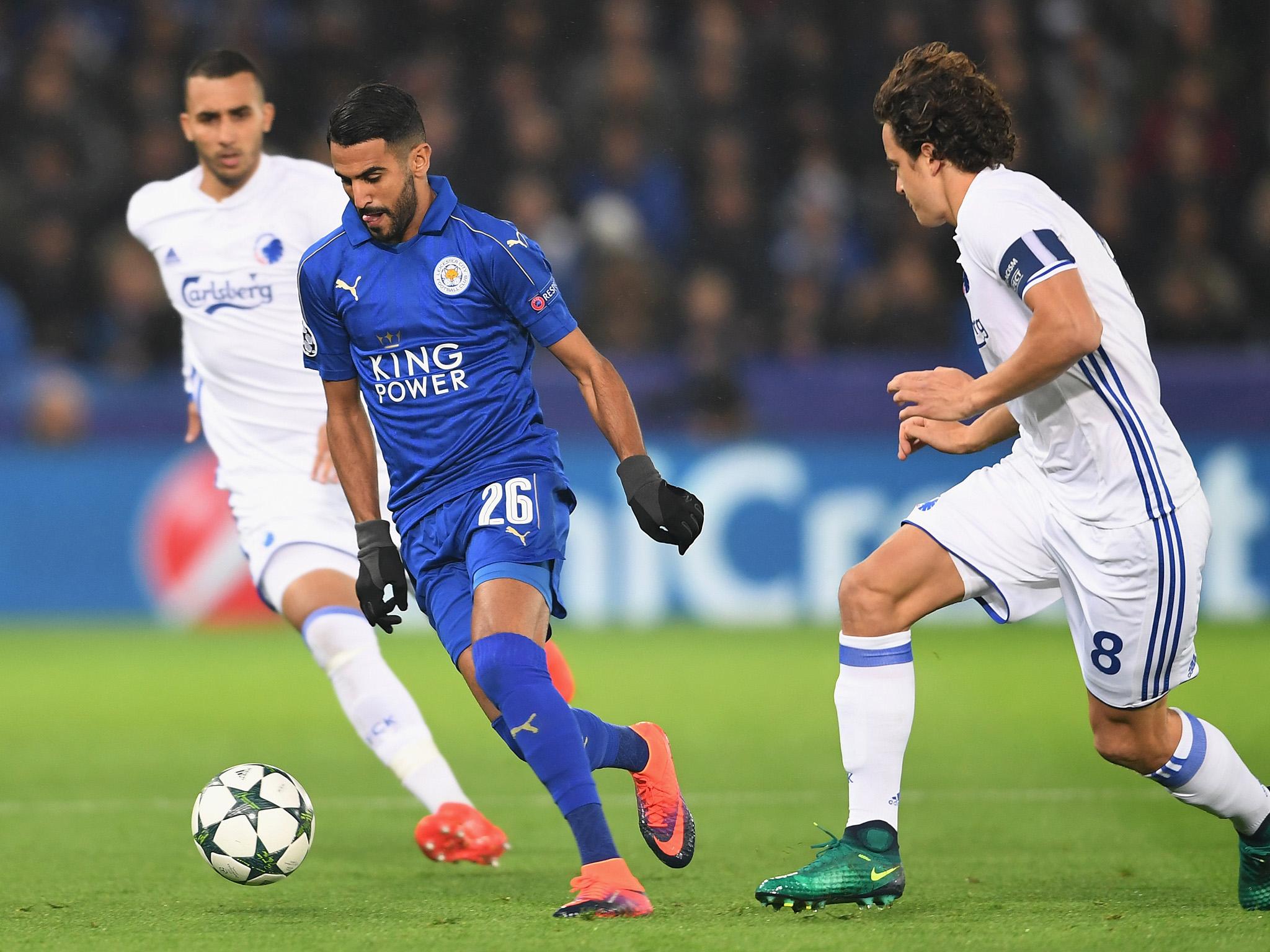 Leicester vs Copenhagen match report: Riyad Mahrez maintains Foxes' 100 per cent Champions League record