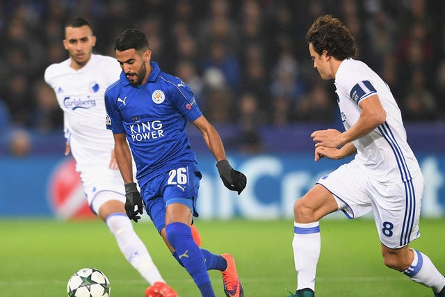 Mahrez scored his third Champions League goal in the win