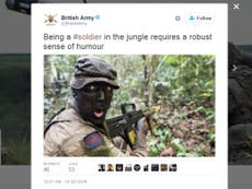 British Army accused of racism over 'blackface' tweet 
