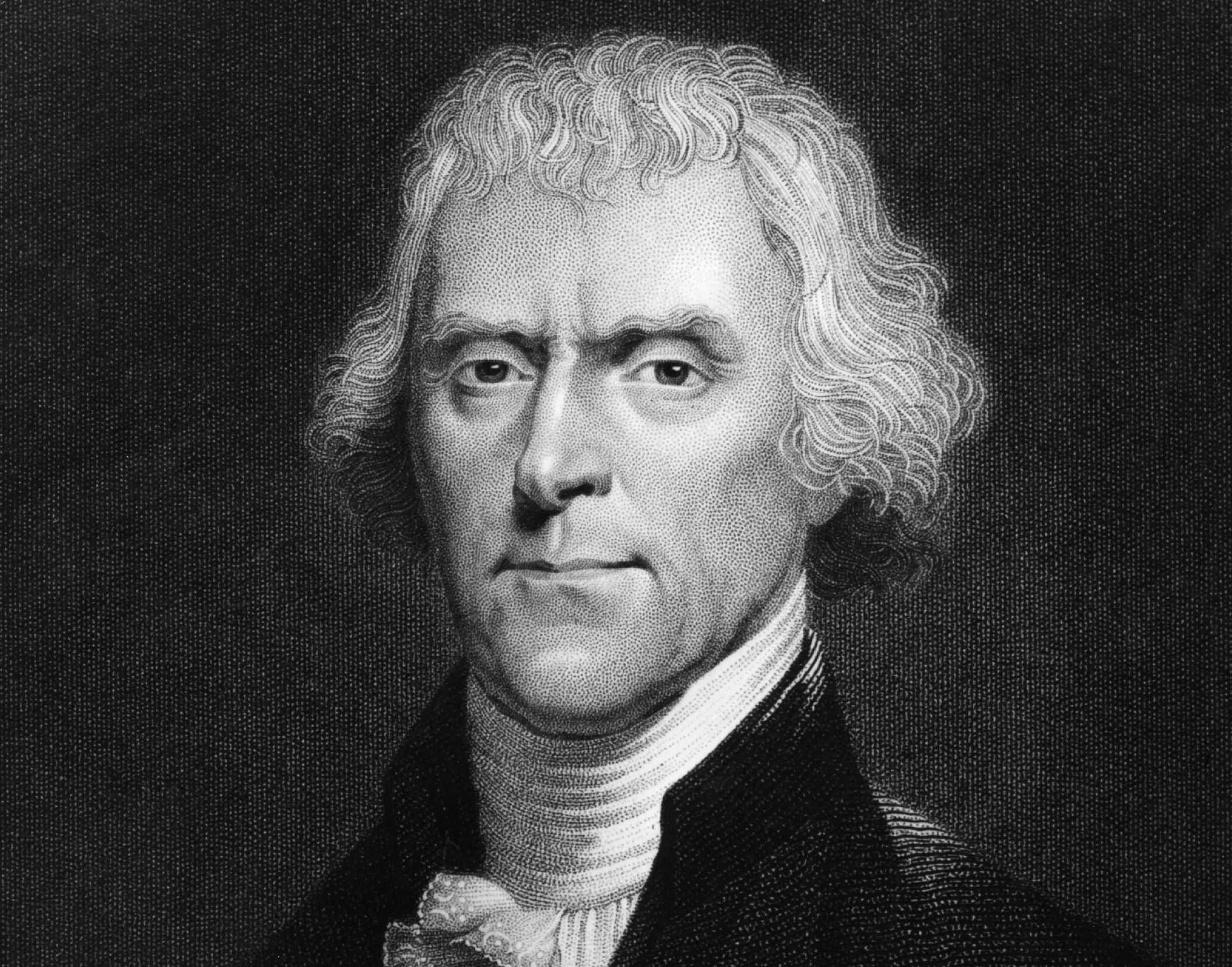 Thomas Jefferson (1743 - 1826), the 3rd President of the United States