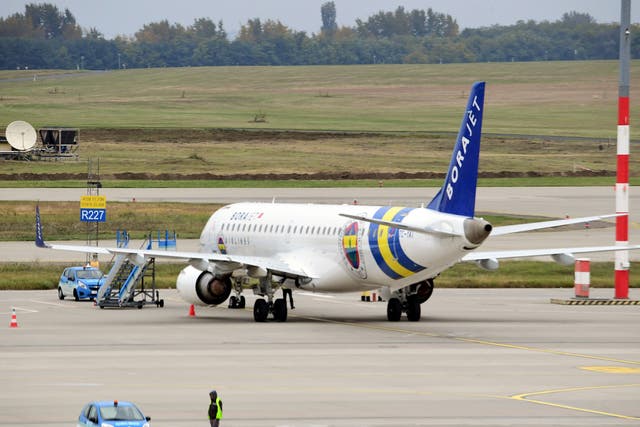 Fenerbahce's private jet was forced into an emergency landing after it hit a bird