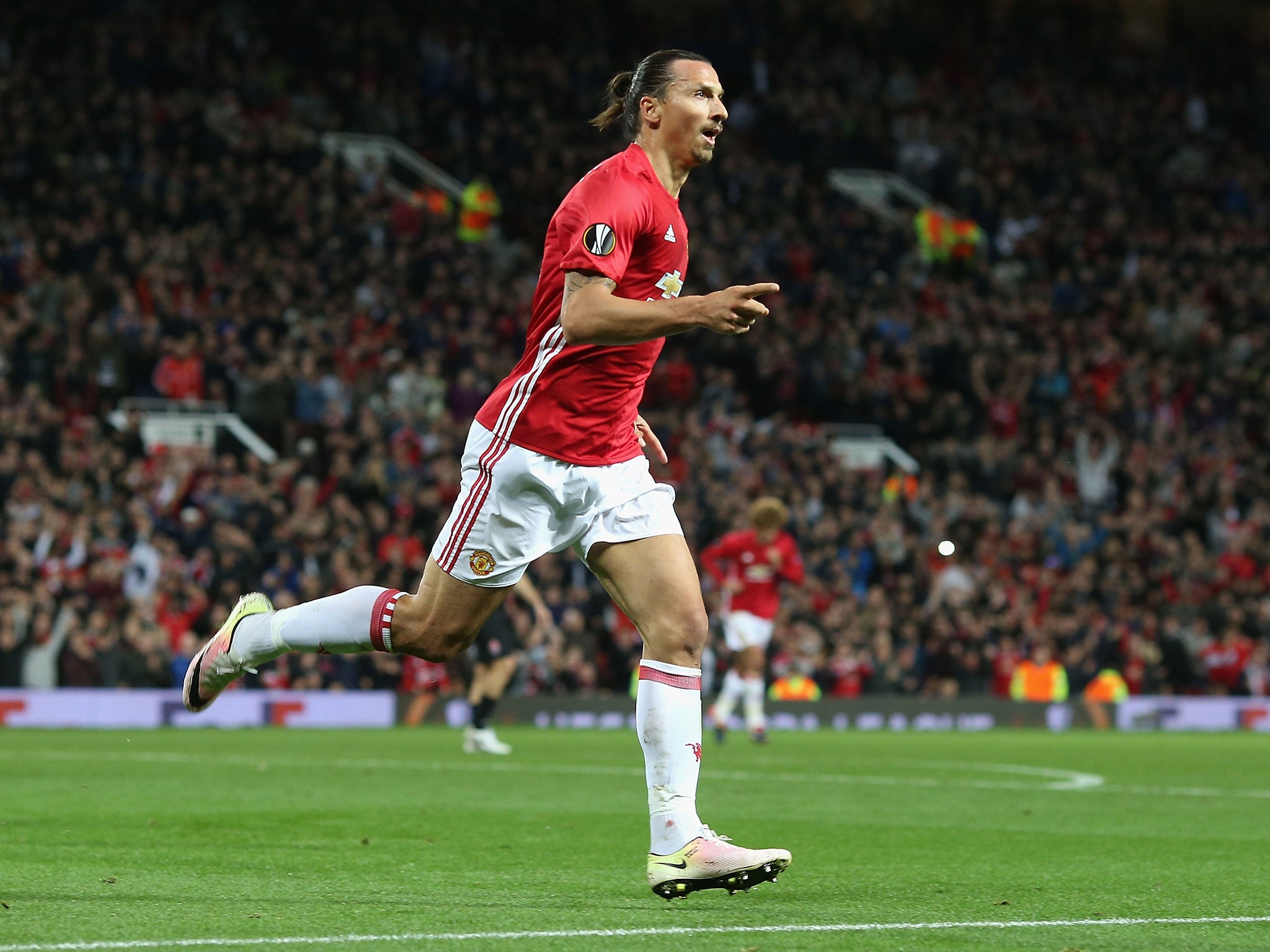 Zlatan Ibrahimovic has scored six goals for United this season