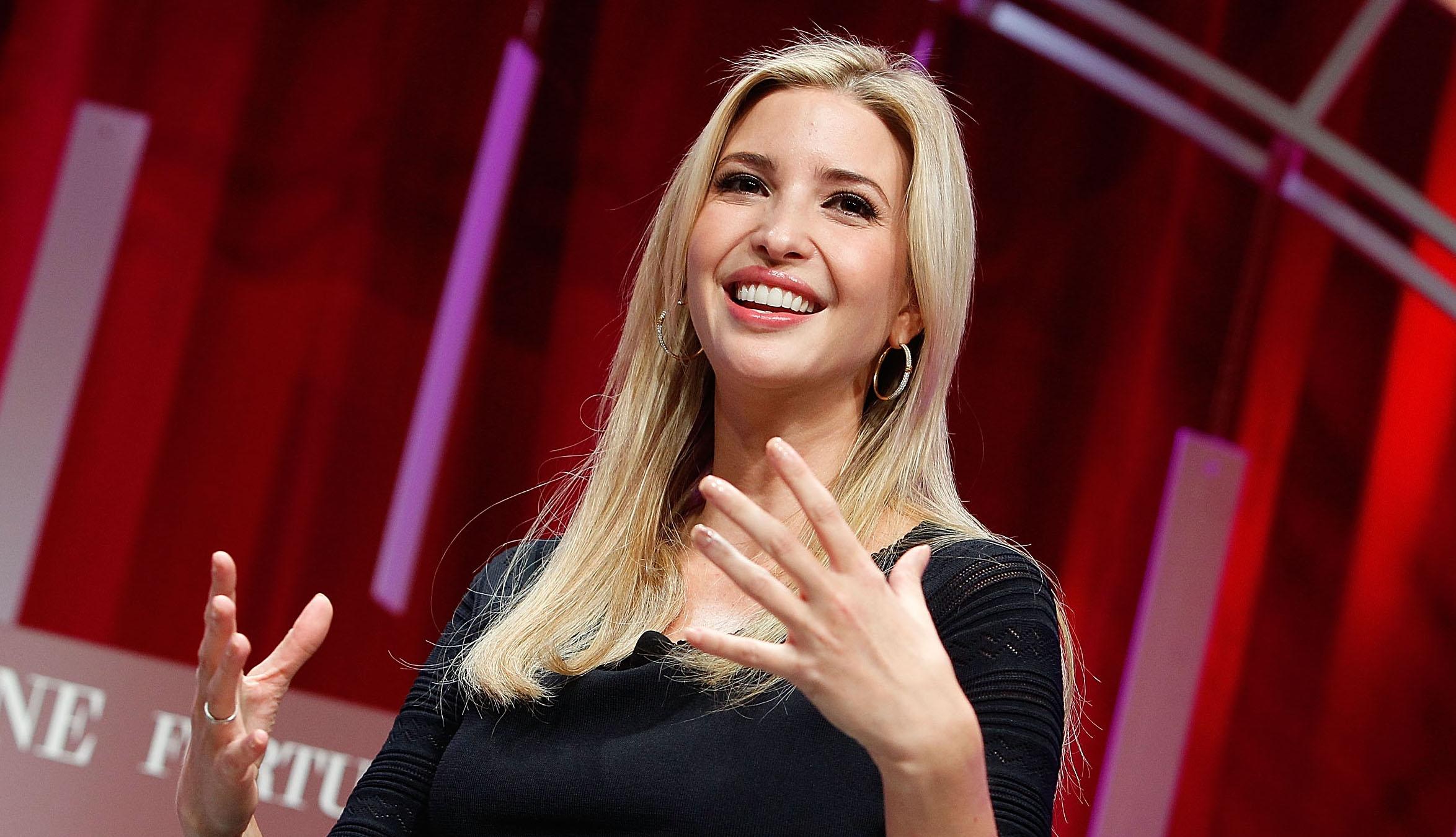 Ivanka Trump speaks onstage during Fortune's Most Powerful Women Summit on October 14, 2015 in Washington, DC.