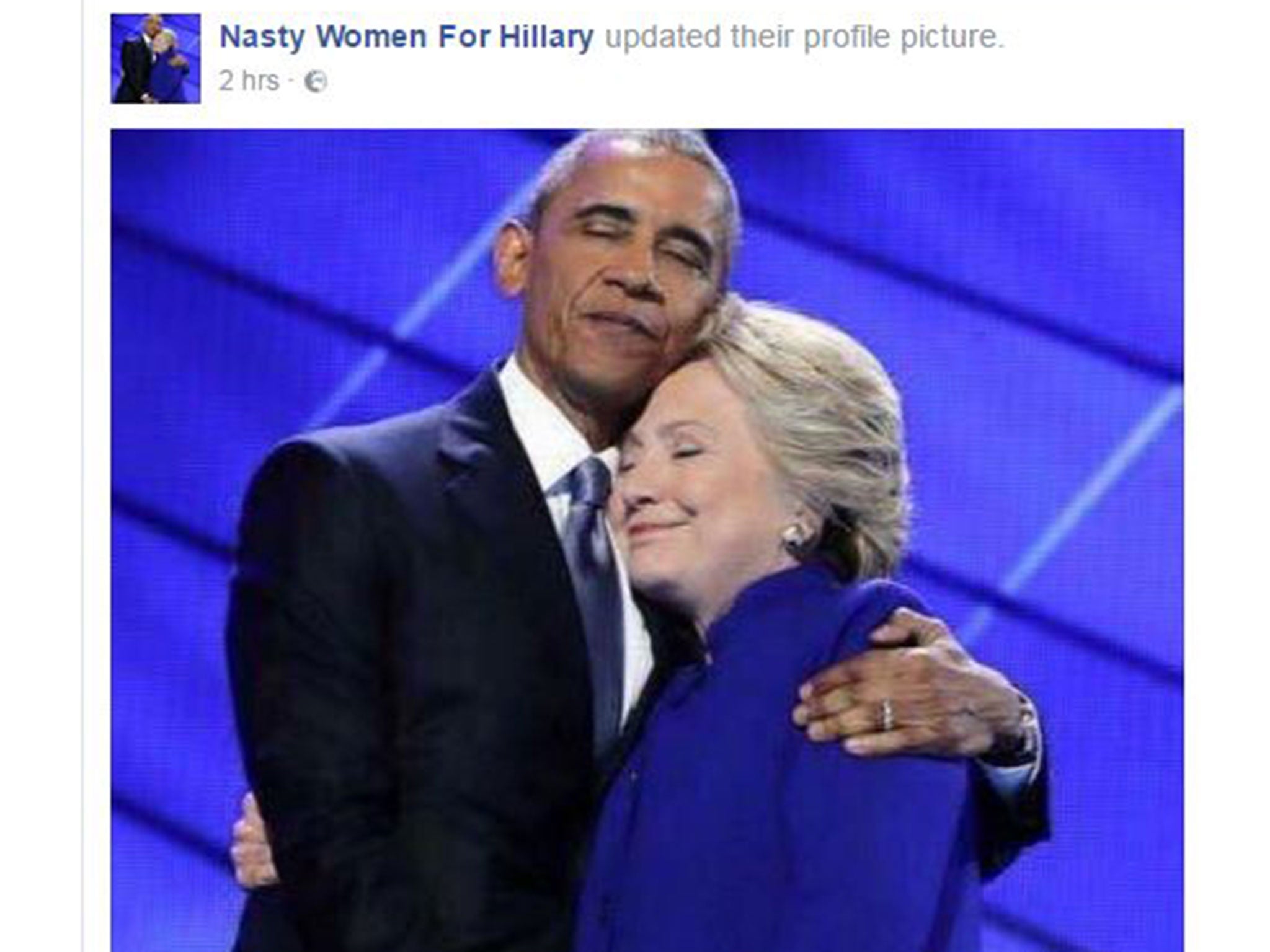 Nasty Women For Hillary soon became a fan page on Facebook as voters flocked to give their support to the Demcrat candidate and vent their frustration at Trump