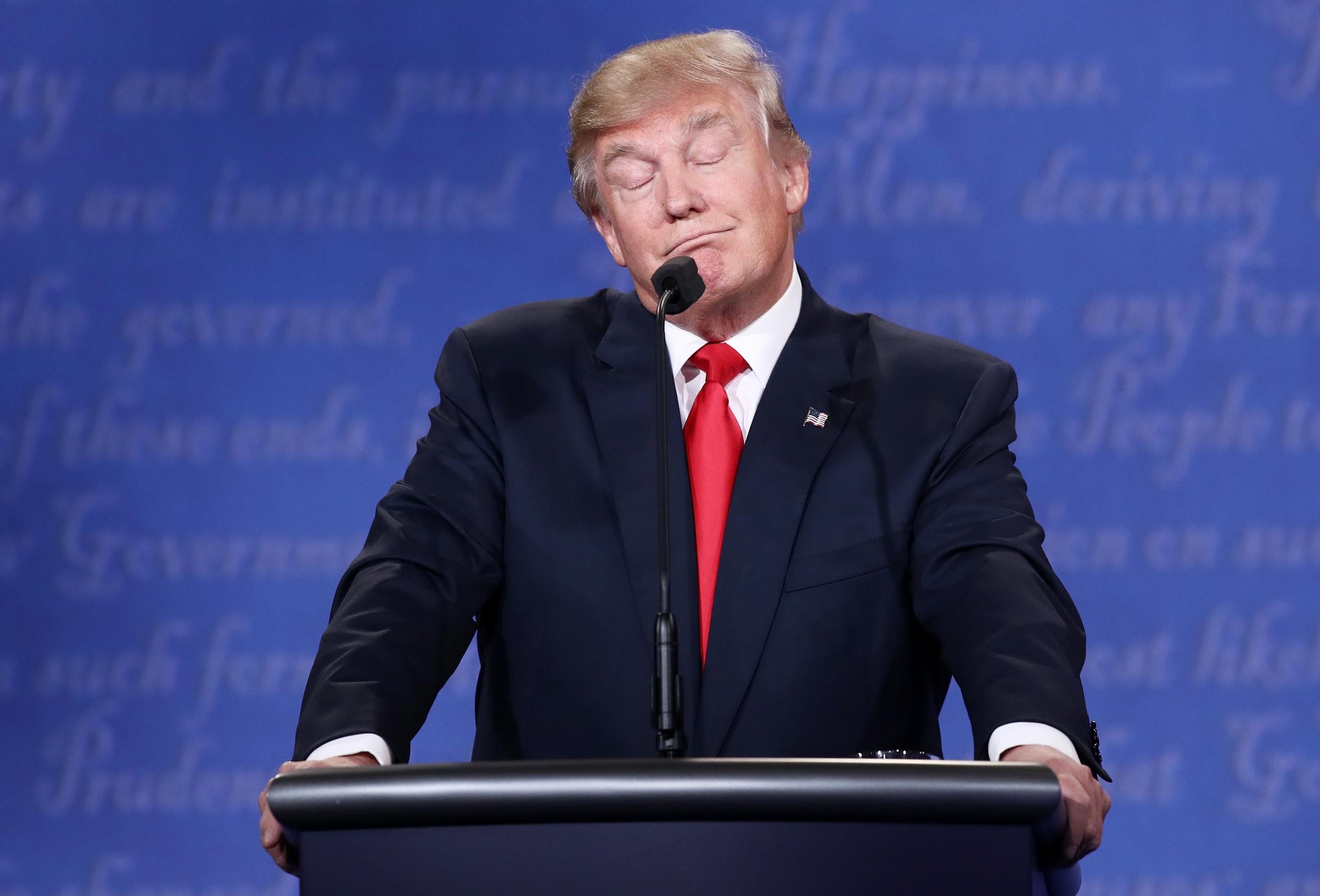 Mr Trump made several bold statements and lewd remarks during the third and final presidential debate