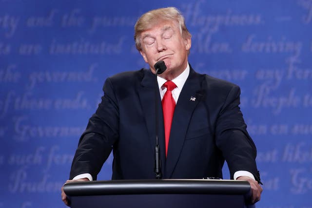 Mr Trump made several bold statements and lewd remarks during the third and final presidential debate
