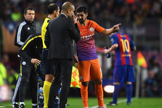Nolito struggled to understand what Guardiola was saying after the match