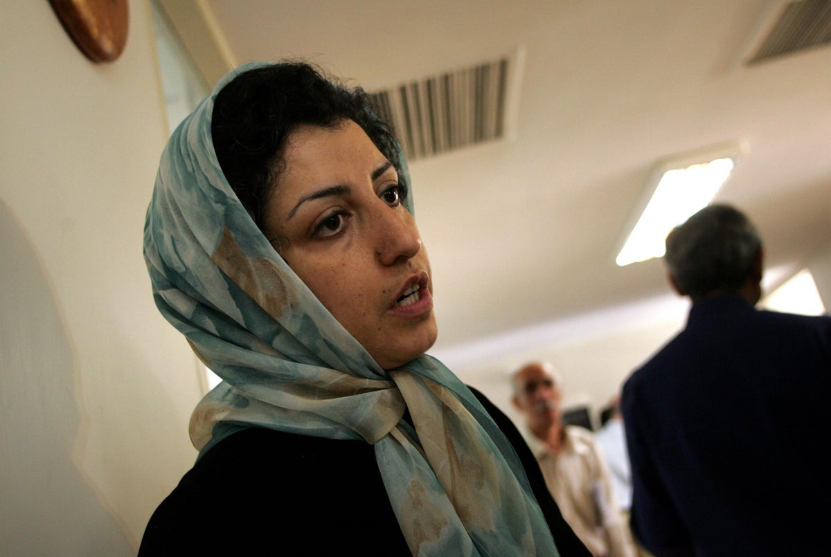 Nobel Peace Prize awarded to jailed Iranian women’s rights ‘freedom fighter’ Narges Mohammadi