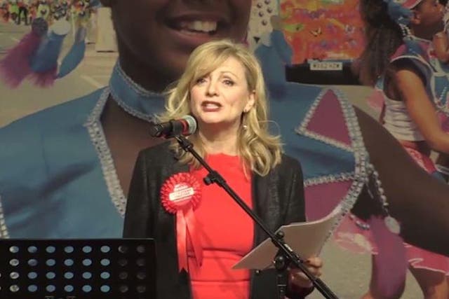 Tracy Brabin gives her acceptance speech