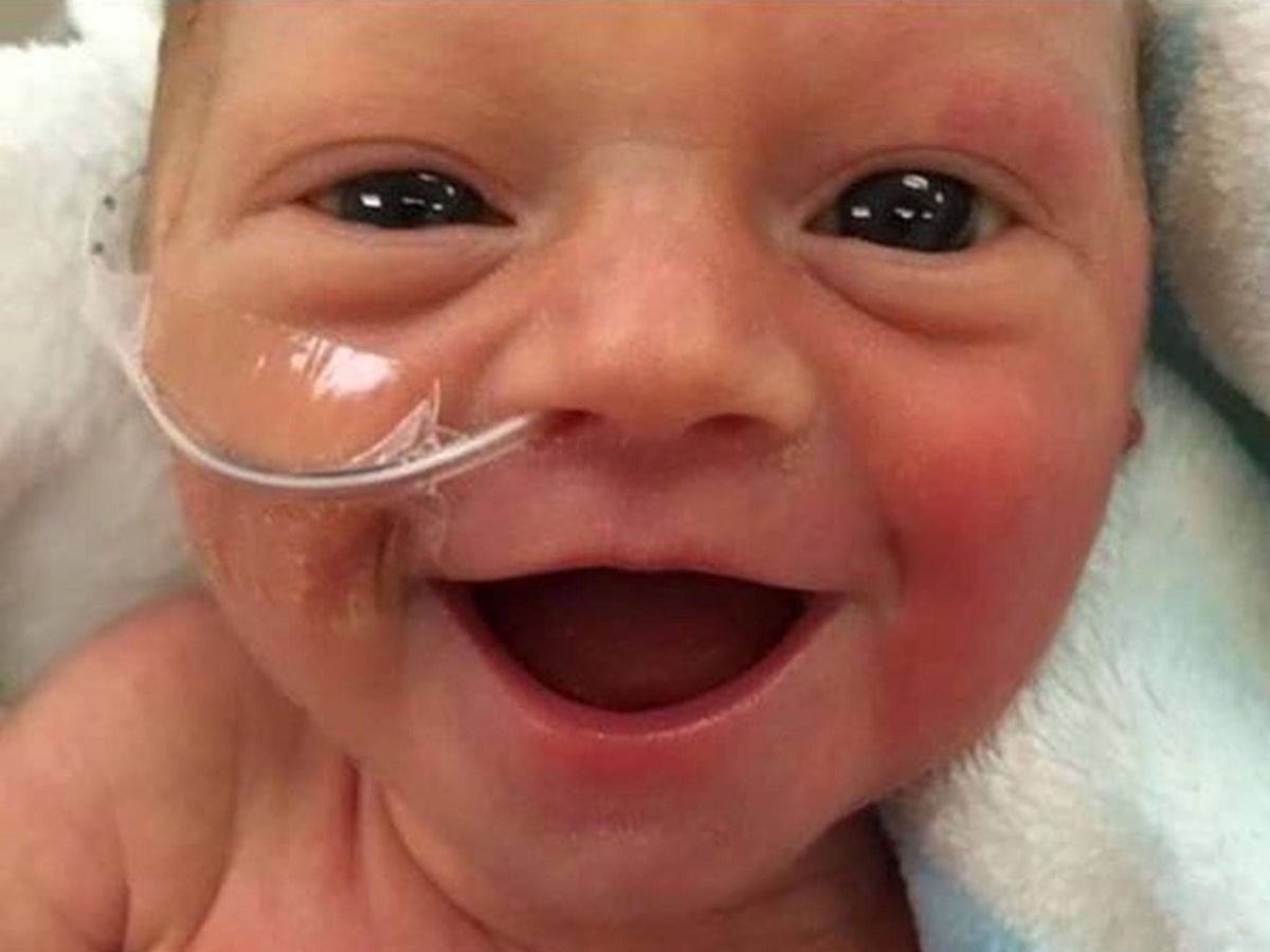 Premature baby girl wins title of 'happiest baby in the world' just five  days after being born | The Independent | The Independent