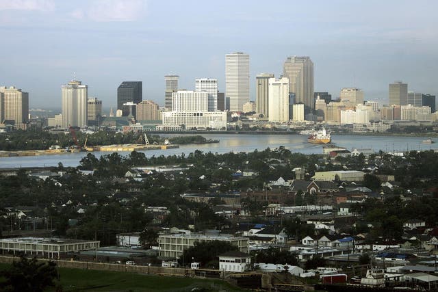 The city skyline of New Orleans, Louisiana