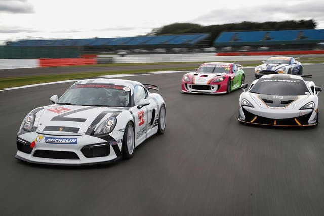 Left to right: Porsche, Ginetta, Aston Martin, McLaren