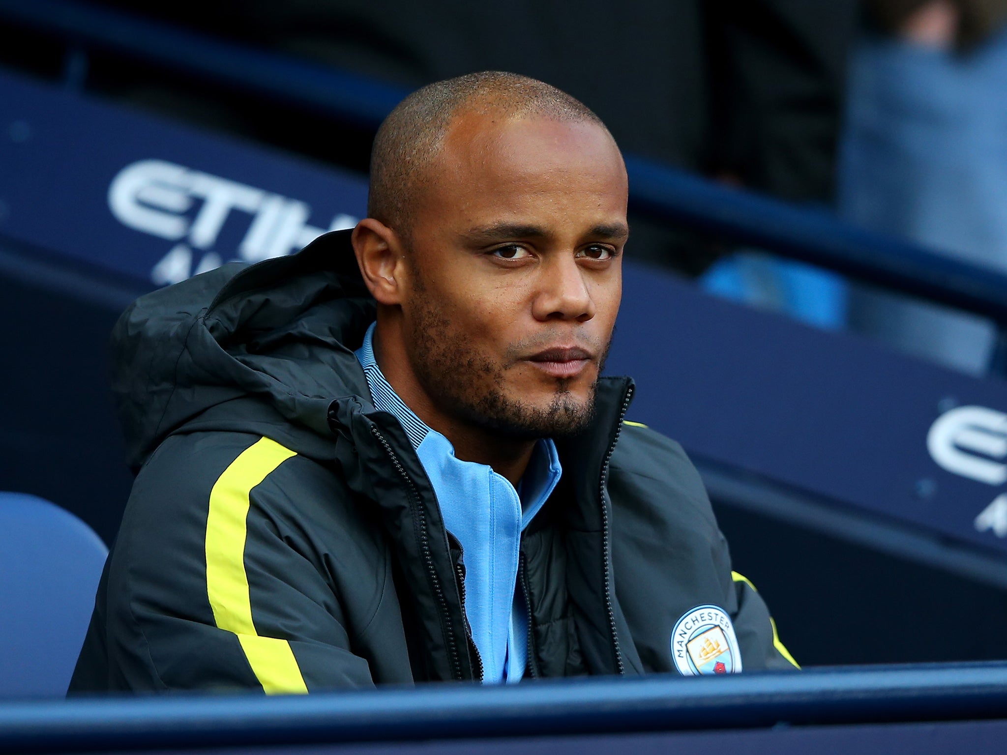 Kompany has made just two appearances for City this season, one from the substitutes' bench