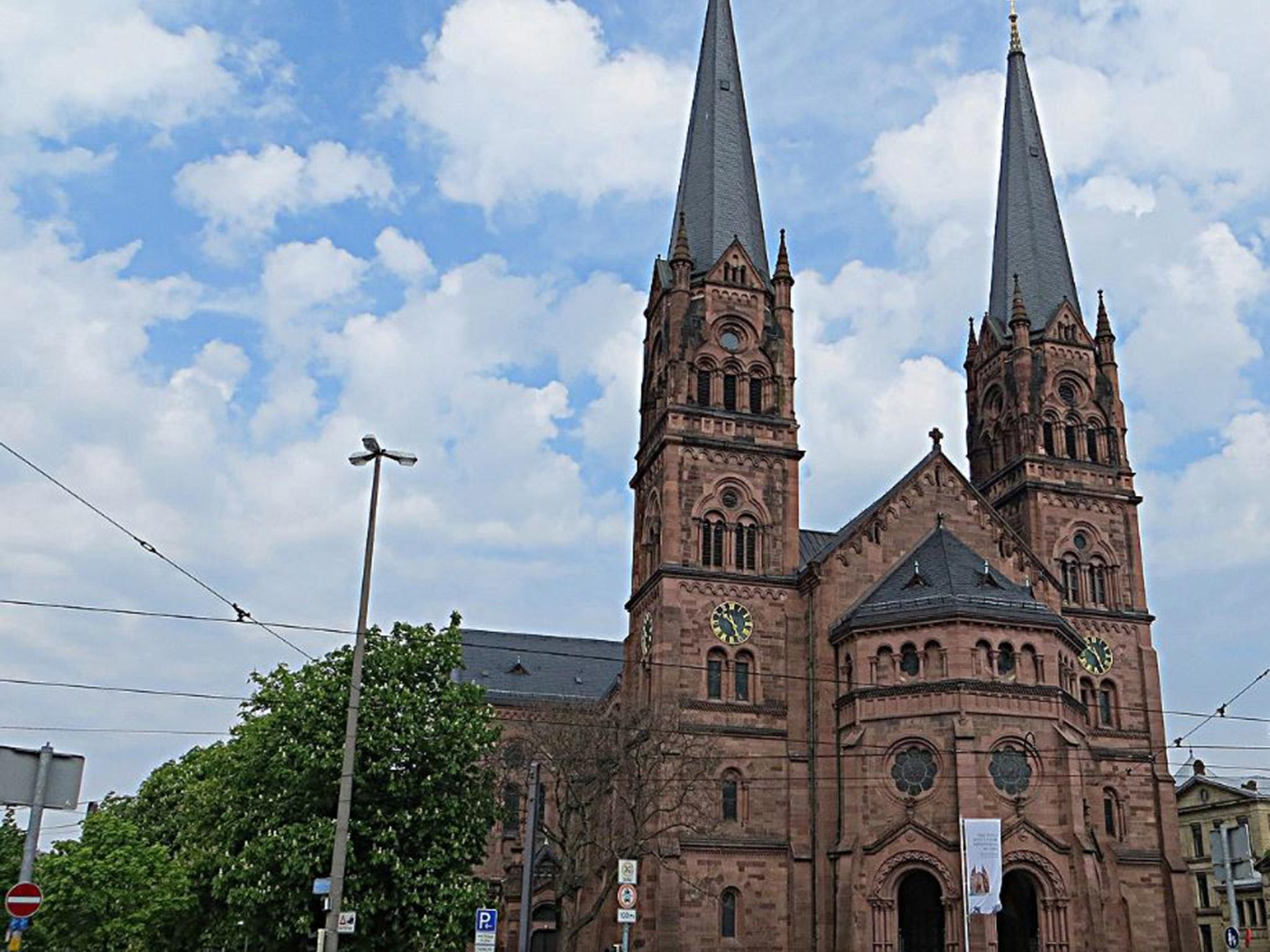 The man was insulted and punched after urinating near the Johannes Church in Freiburg