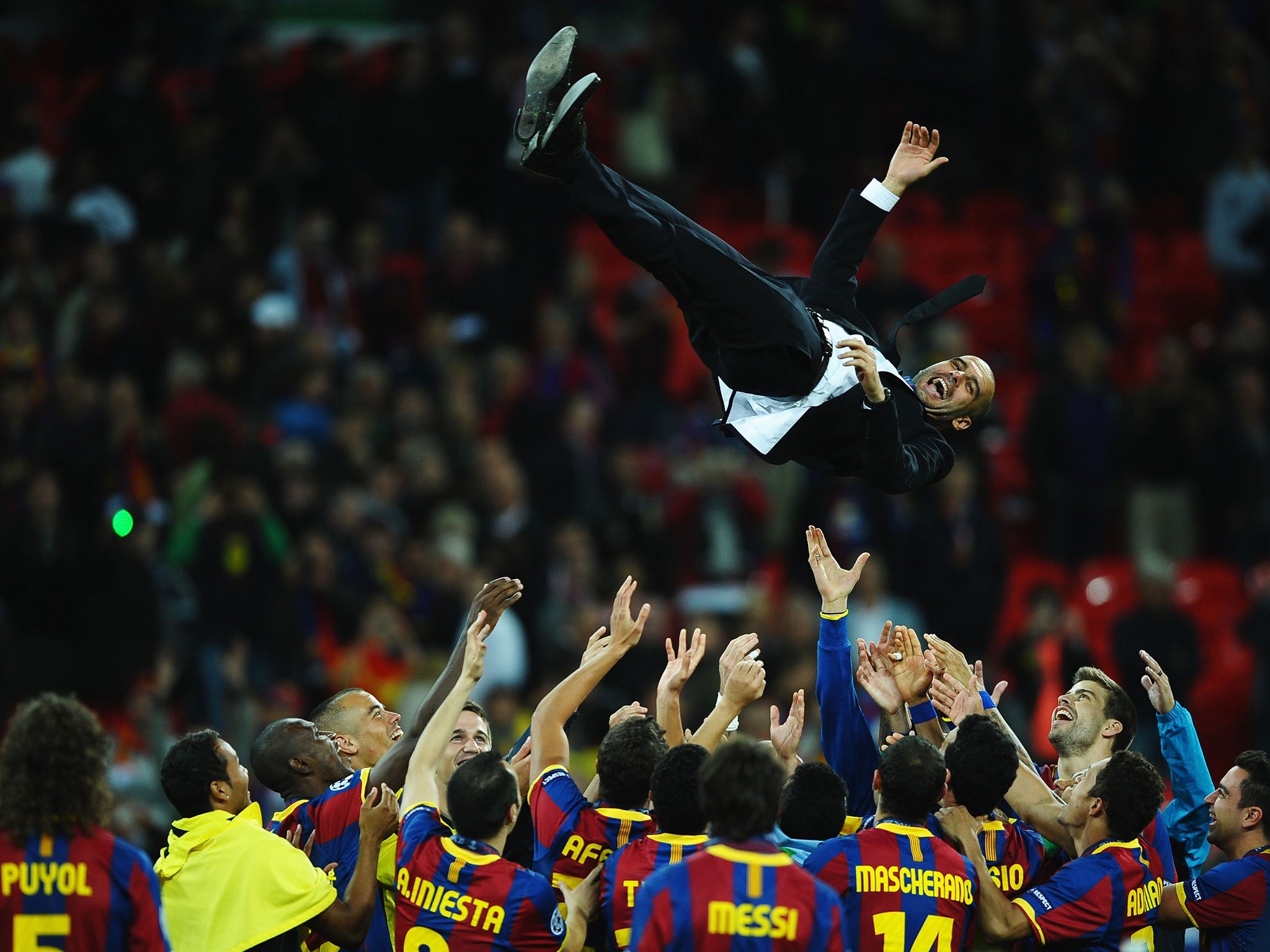 Guardiola lifted the Champions League twice with Barcelona in 2009 and 2011