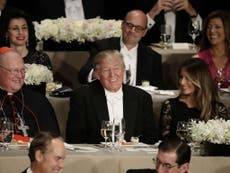 Donald Trump admits only one ‘mistake’ during his campaign at Al Smith dinner - and it's a joke at his wife's expense