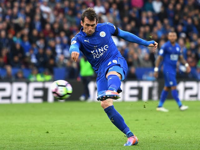 <p>Christian Fuchs won the Premier League with Leicester City in 2016</p>