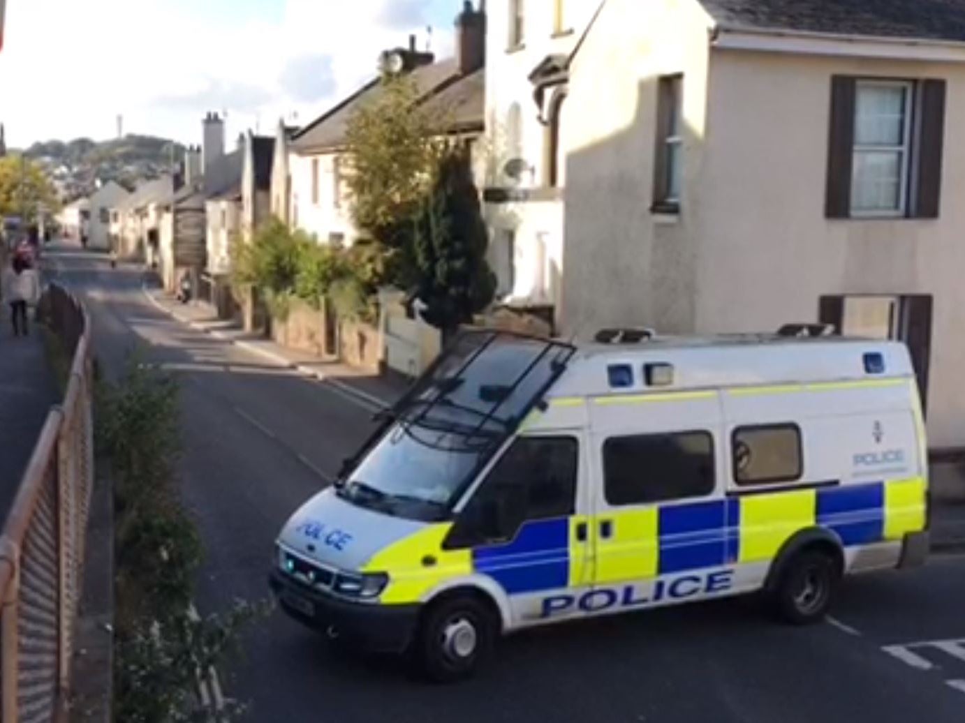A suspicious item has been discovered at an address in Tudor Road in Newton Abbot, Devon