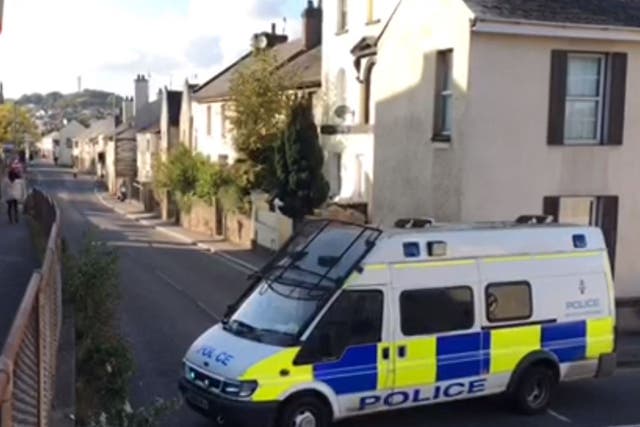 A suspicious item has been discovered at an address in Tudor Road in Newton Abbot, Devon