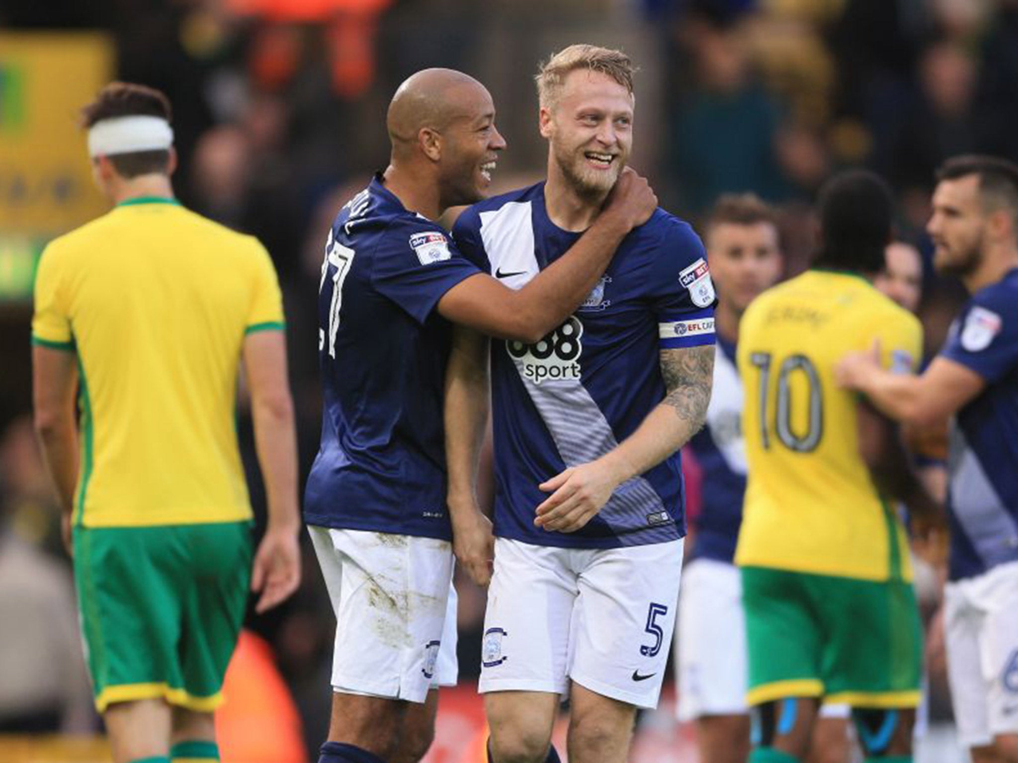 Alex Baptiste scored the only goal to secure Preston a 1-0 win over Norwich