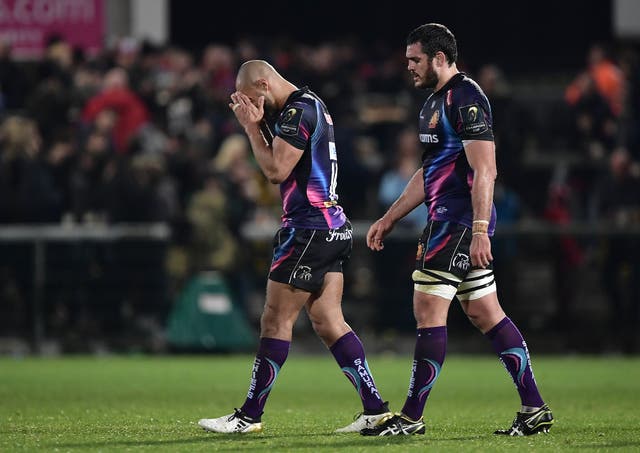 Exeter Chiefs' hopes of quarter-final progression are all but over