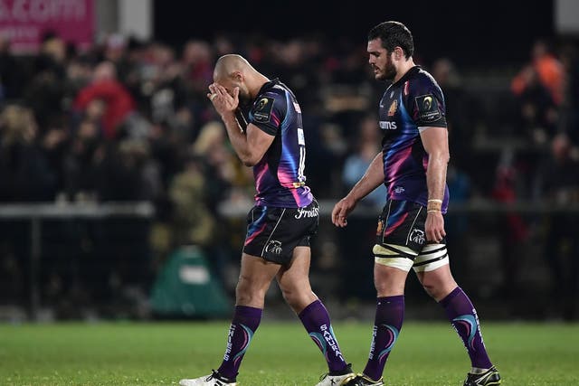 Exeter Chiefs' hopes of quarter-final progression are all but over