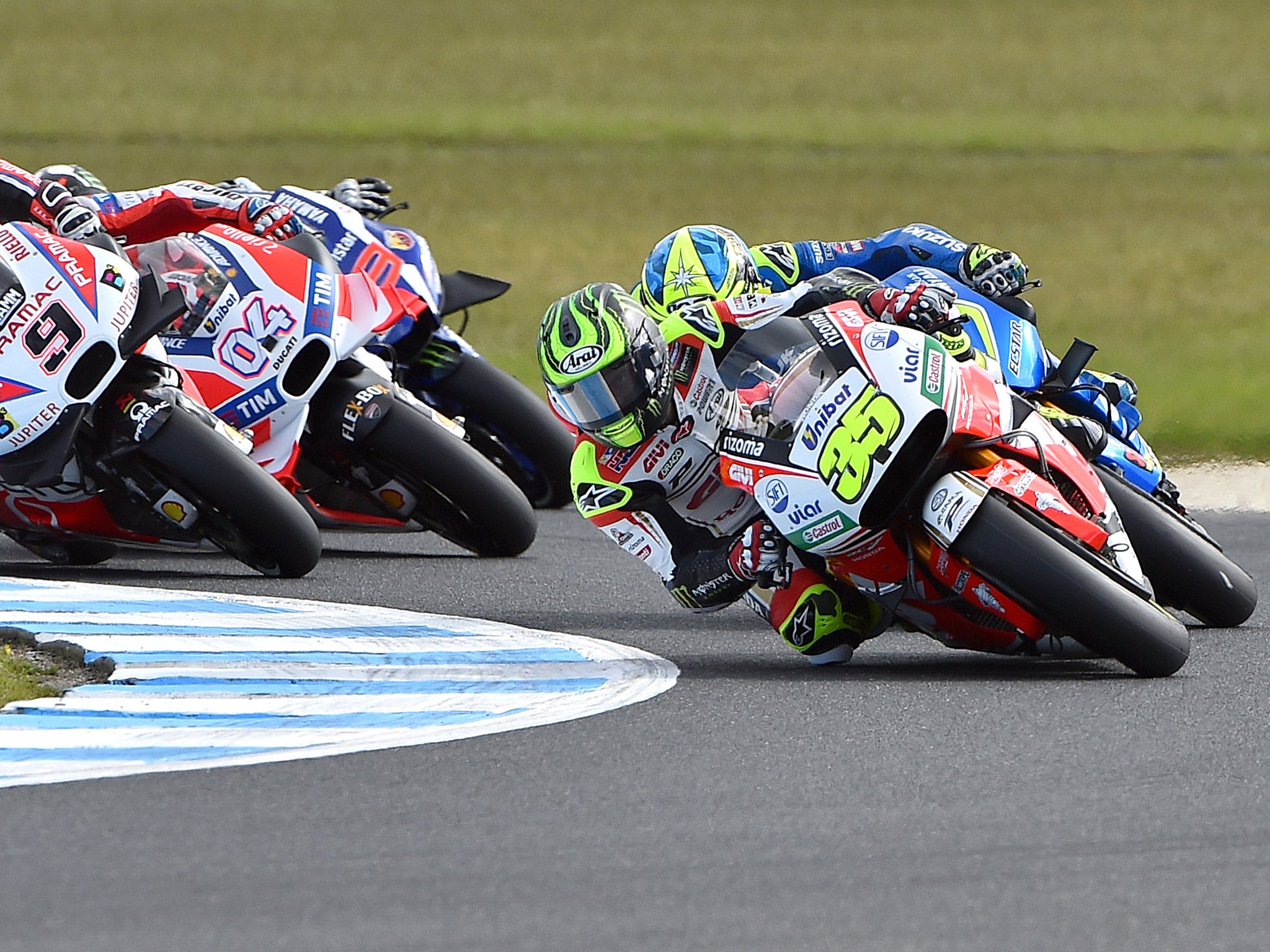 Crutchlow leads the field at Phillip Island