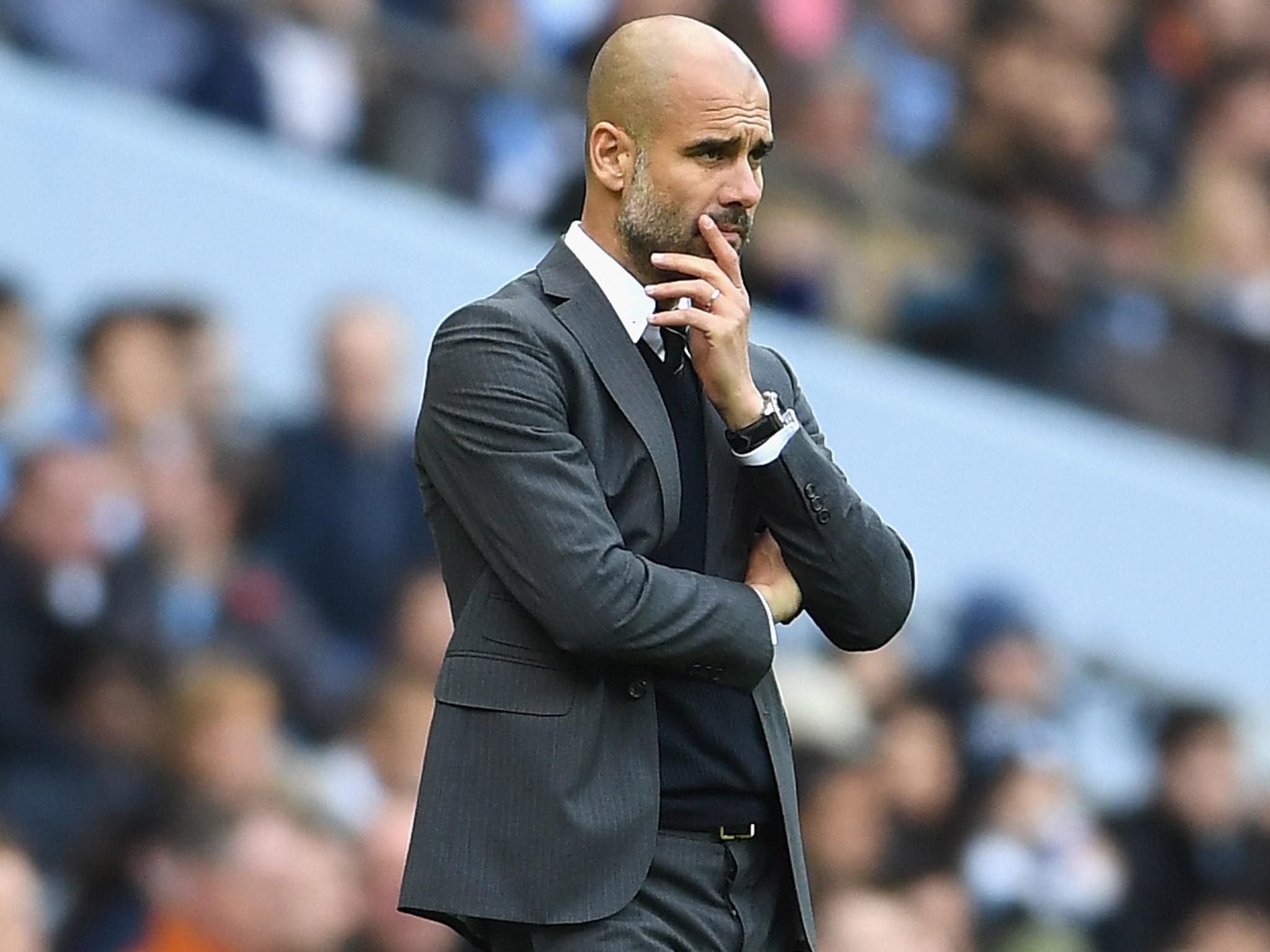 Pep Guardiola watches on as Manchester City are held to a 1-1 draw with Southampton