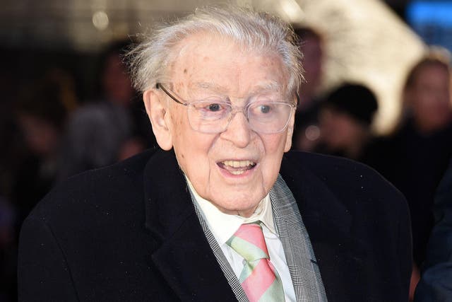Jimmy Perry attends the world premiere of Dad’s Army at Odeon Leicester Square in January