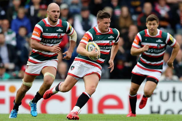 Freddie Burns scored 16 points including a try to secure victory for Leicester
