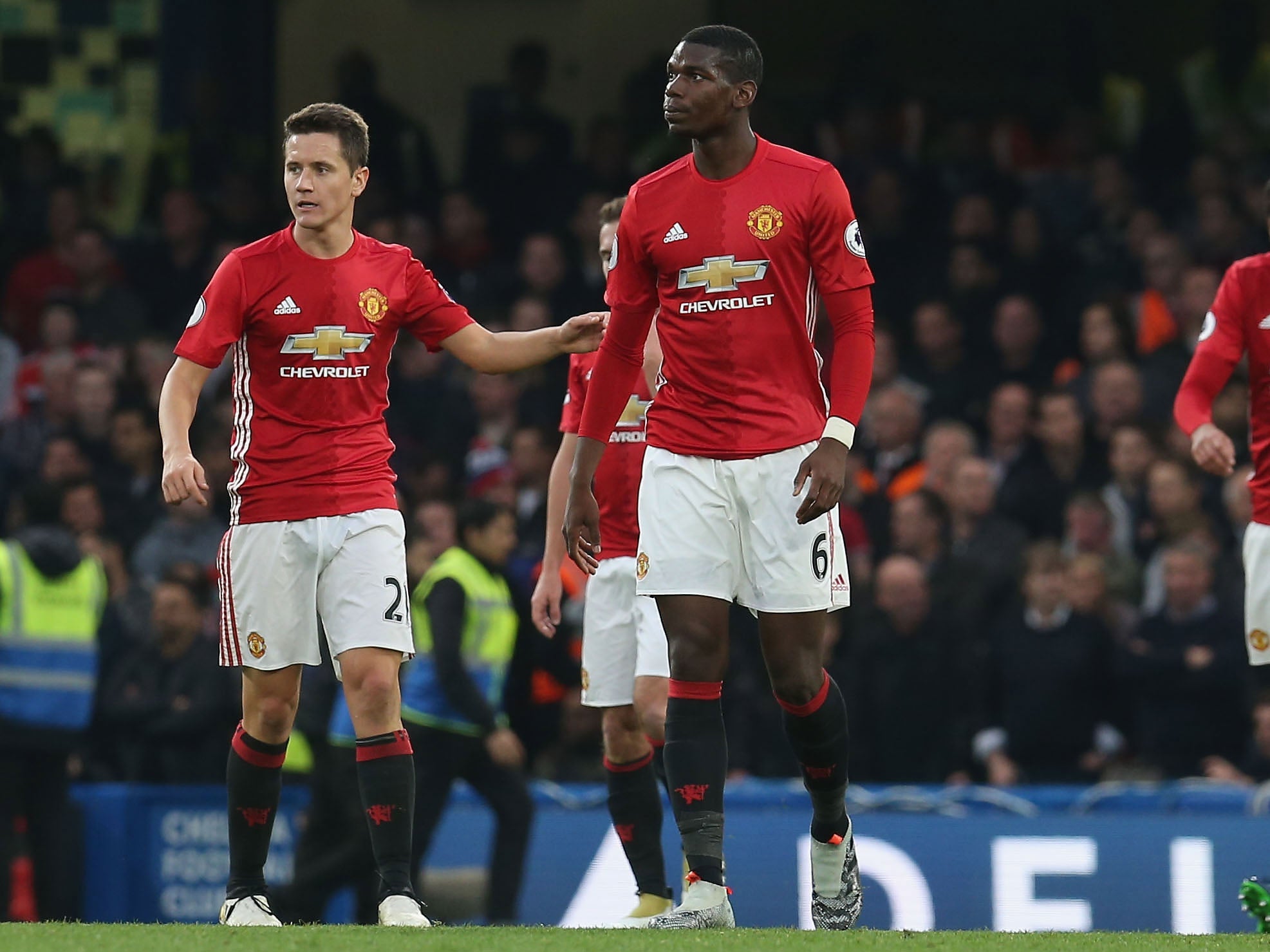 Herrera and Pogba were accused of not tracking for the fourth goal