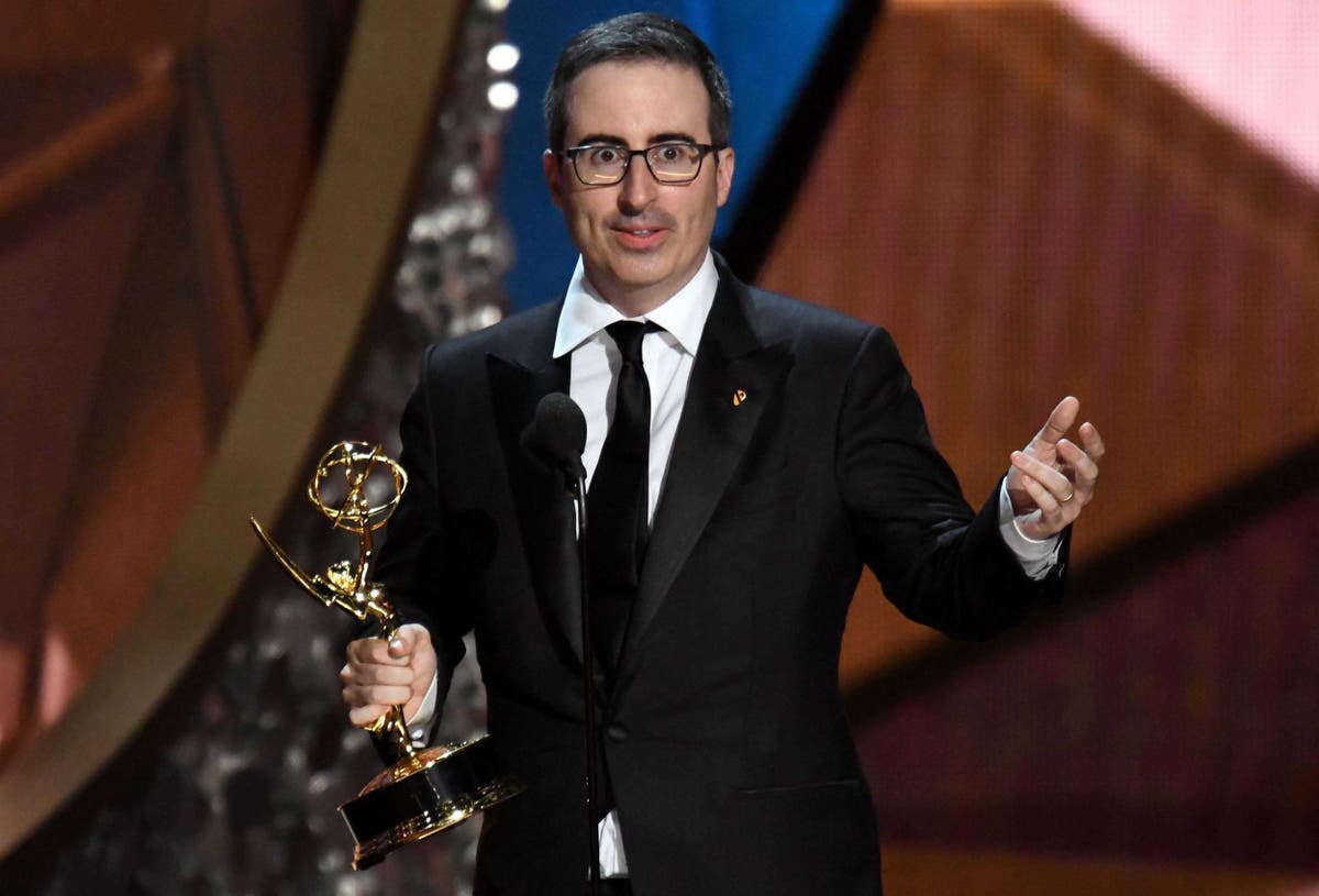 John Oliver offers Donald Trump his Emmy if he accepts Presidential