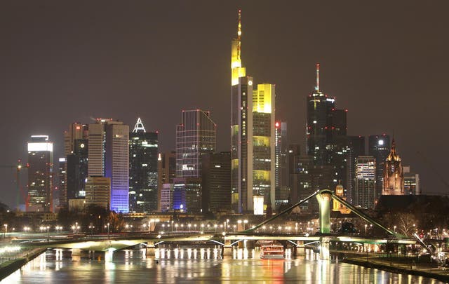 The skyline of Frankfurt, Germany