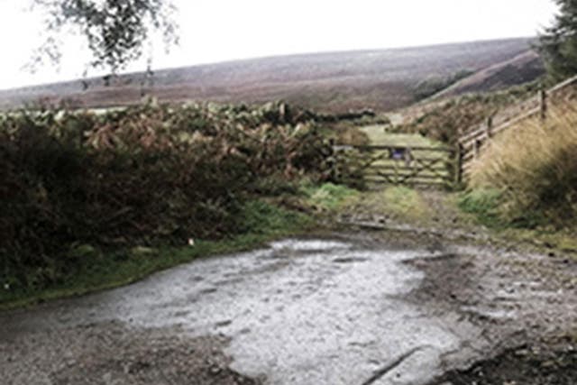 Photo of Tintwistle layby provided by Derbyshire police 
