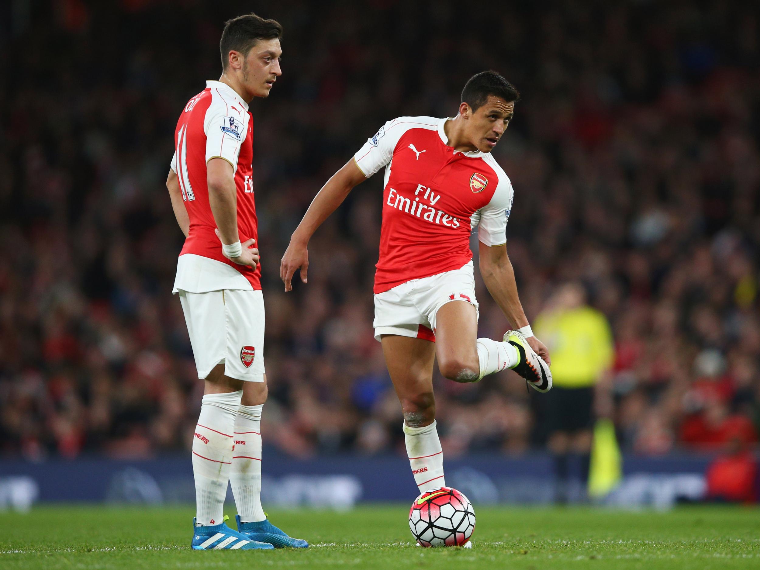 Mesut Ozil and Alexis Sanchez have come in for criticism this term