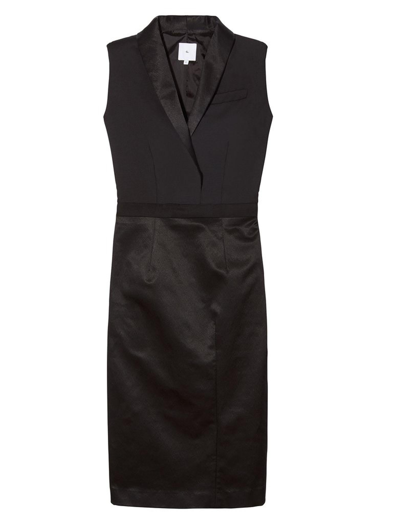 The Altieri Shawl Collar Dress costs $595
