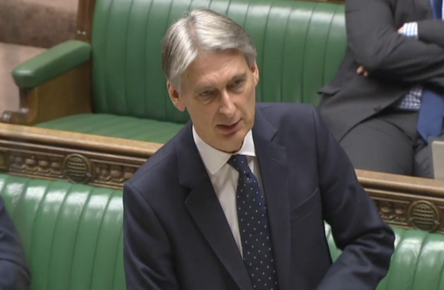 Philip Hammond in the House of Commons