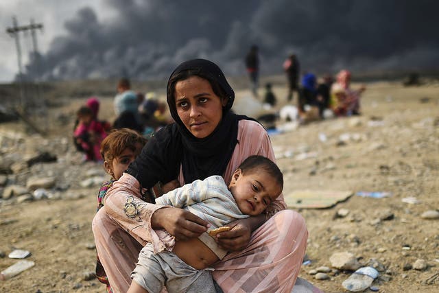 Around 7,000 people have been displaced by fighting in the first eight days of the operation to retake Mosul