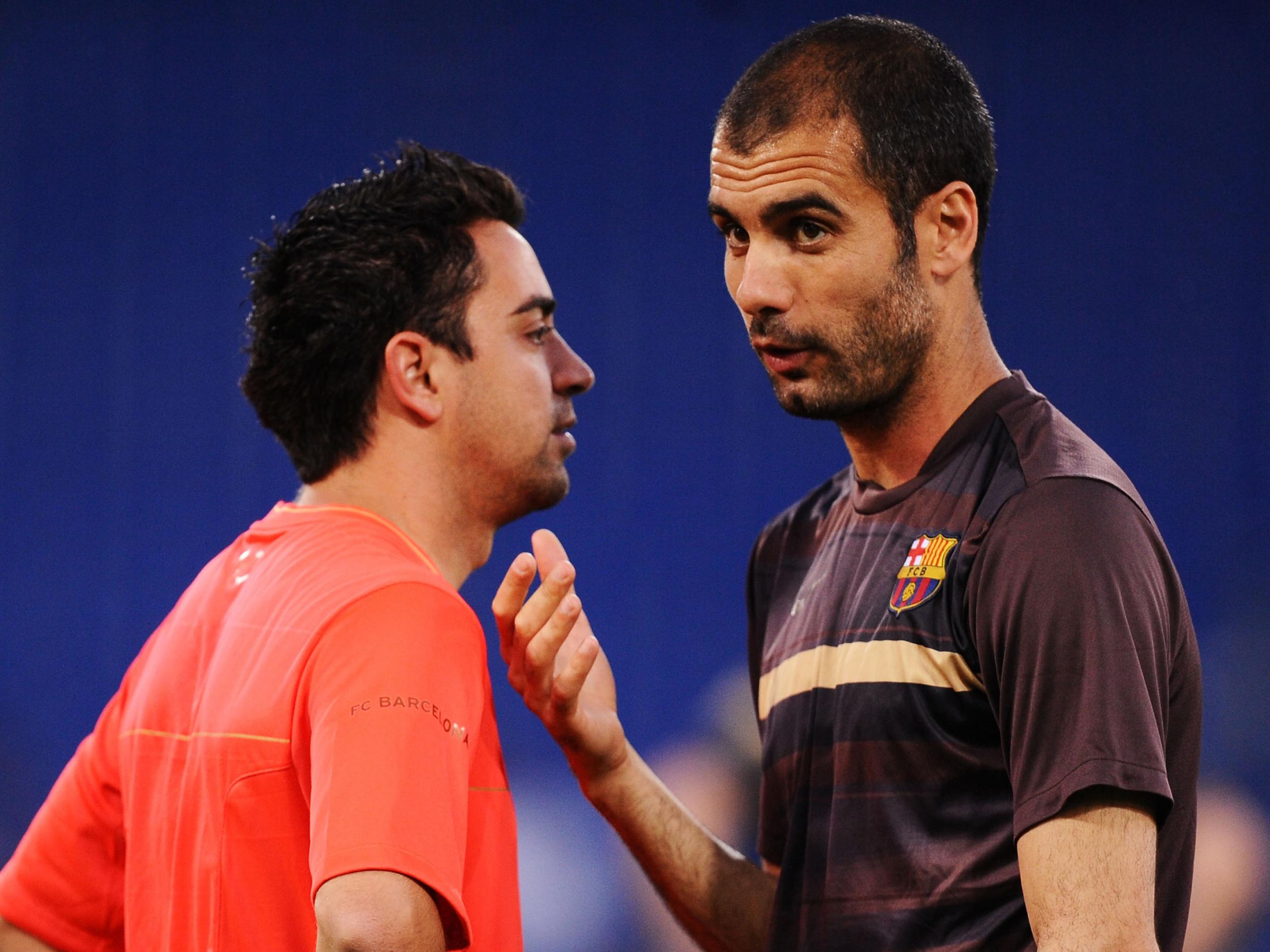 Xavi had his run-ins with Mourinho while playing under Guardiola