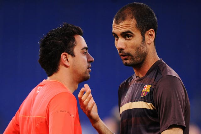 Xavi had his run-ins with Mourinho while playing under Guardiola