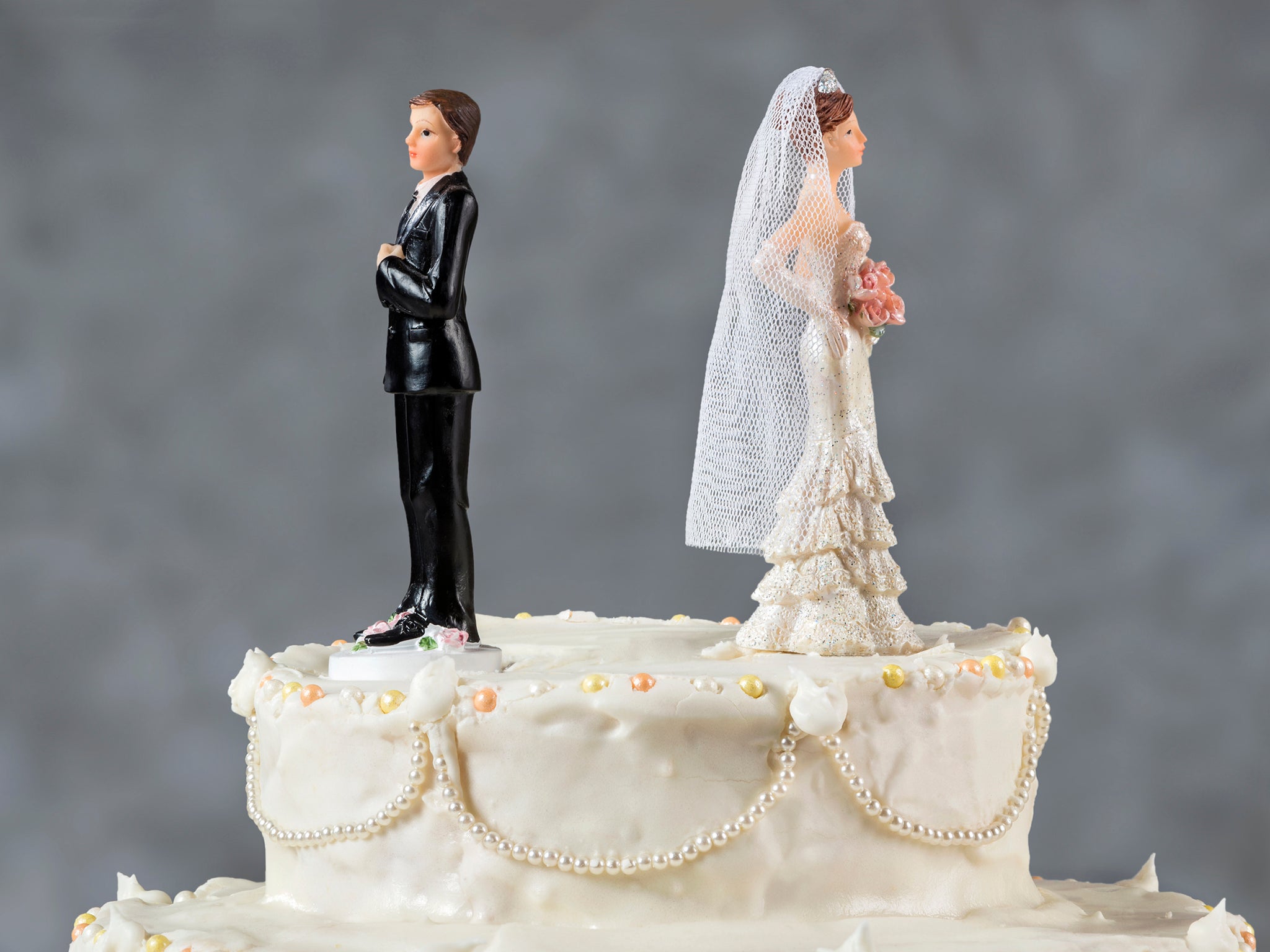 The couple had been married two hours before the husband asked for a divorce