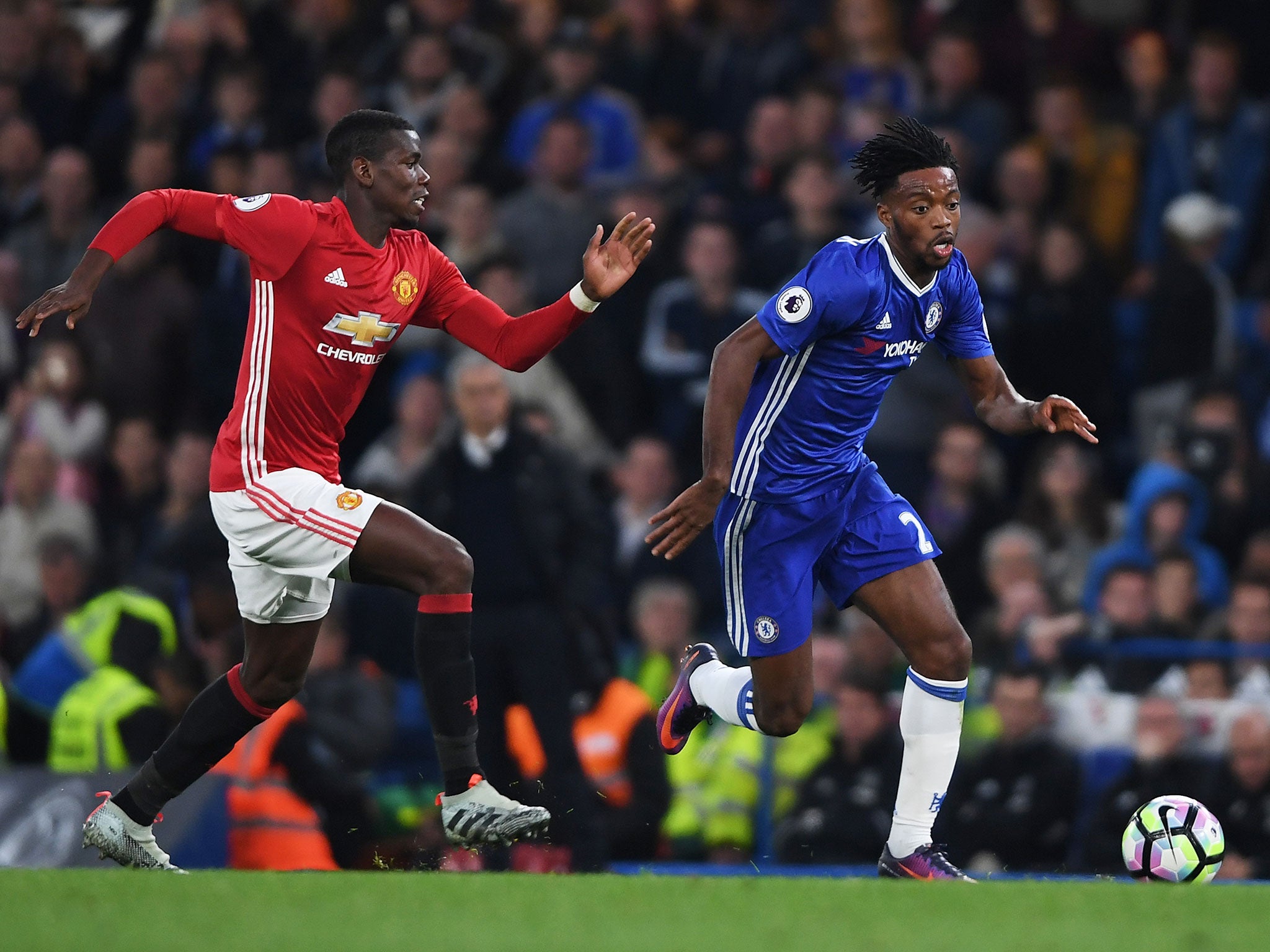 Nathaniel Chalobah in action for the Blues against Manchester United last Sunday
