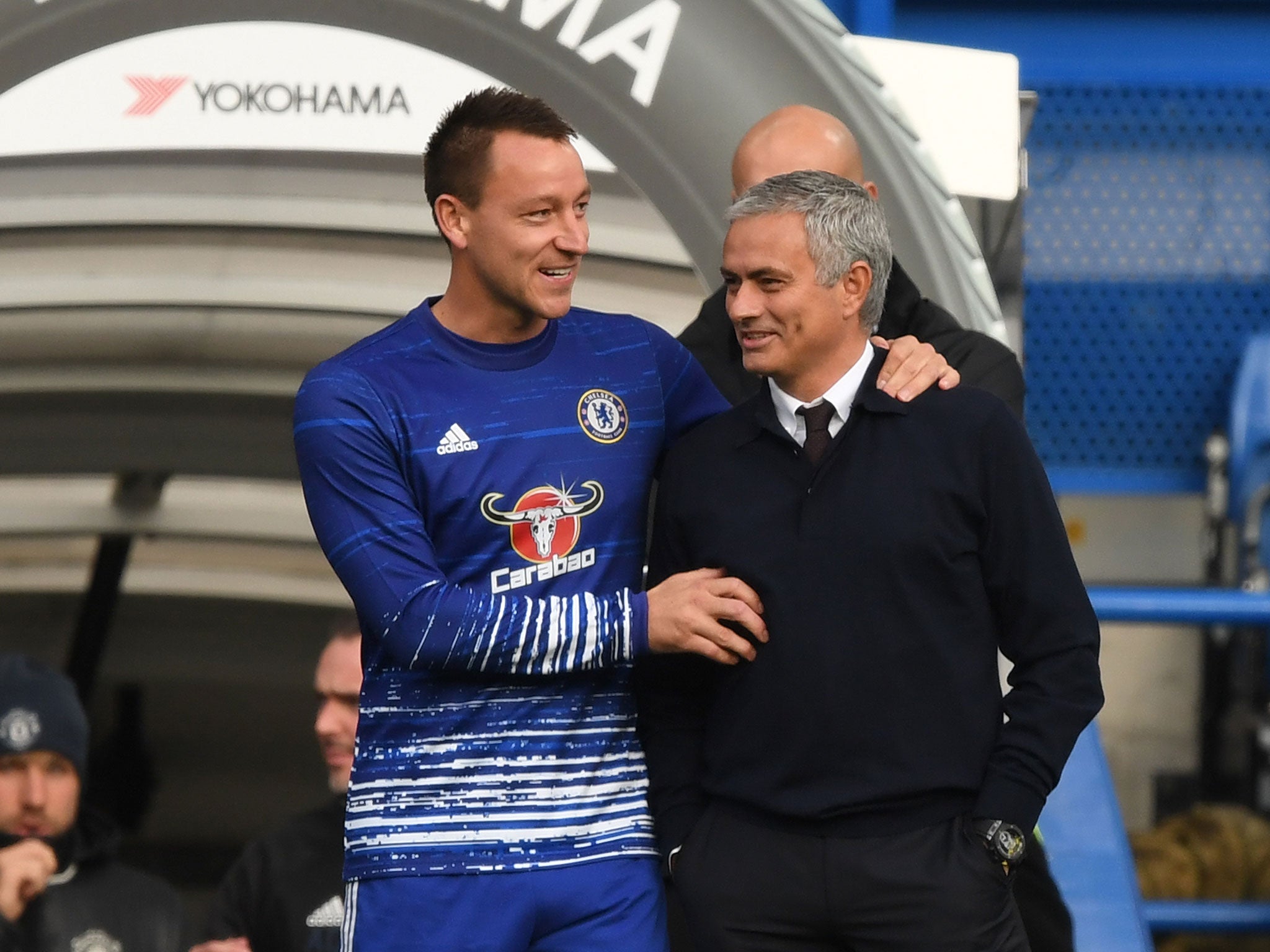 Terry with his former manager Jose Mourinho