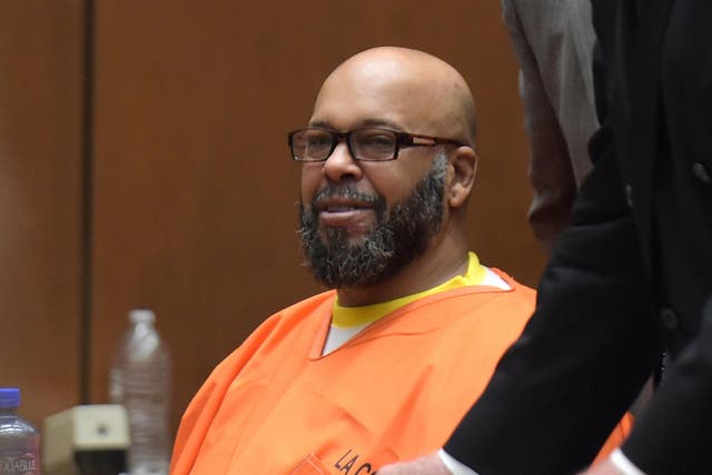 Marion "Suge" Knight makes a court appearance in a motion to dismiss murder charges at Criminal Courts Building on May 29, 2015 in Los Angeles, California.