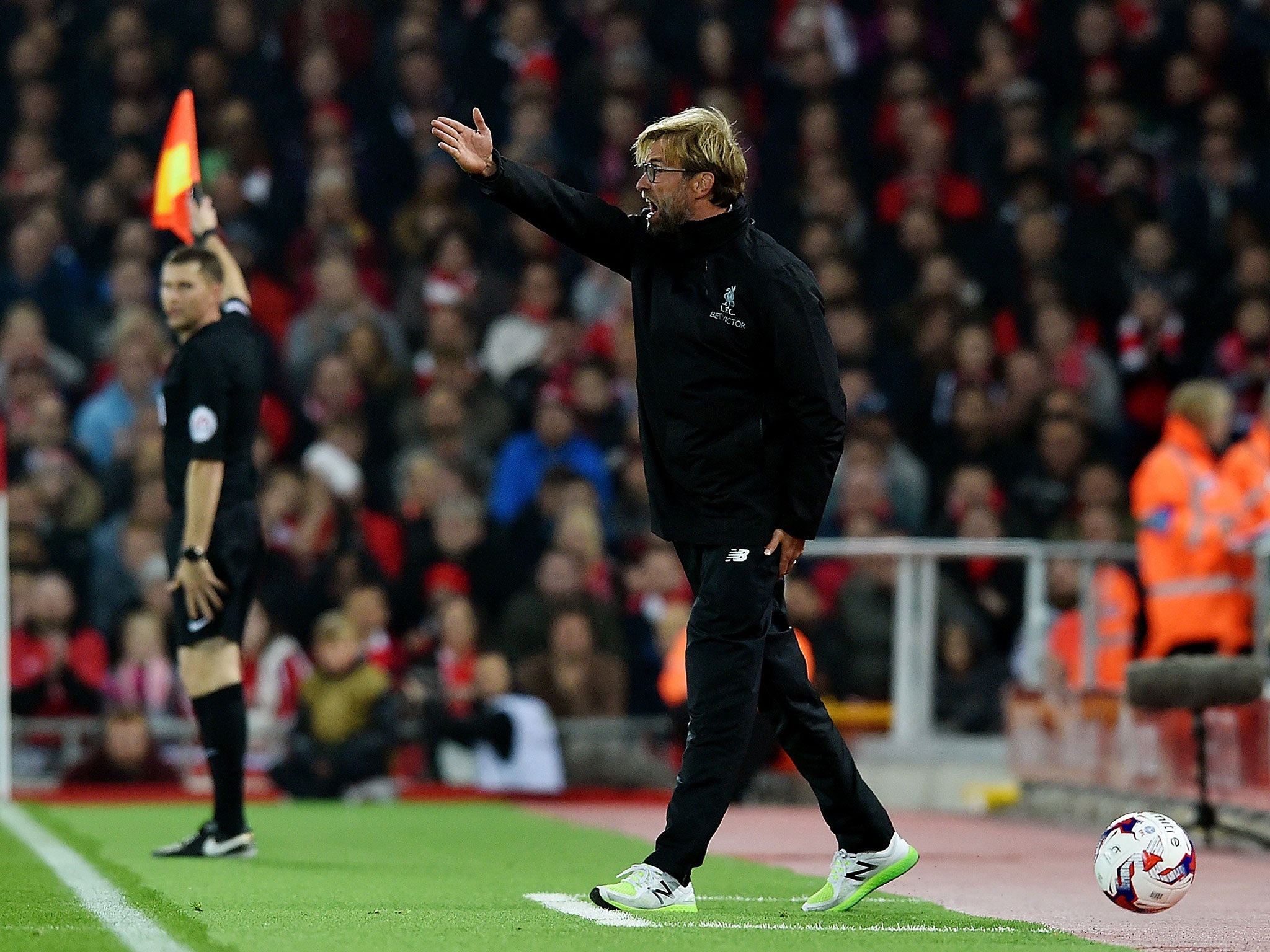 Klopp was his usual animated self