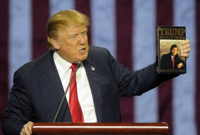 Mr Trump's 1987 tome was a best seller